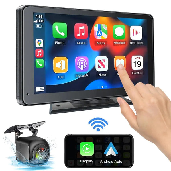【Hieha】2024 Newest Wireless Portable 7" Touchscreen Bluetooth 5.0