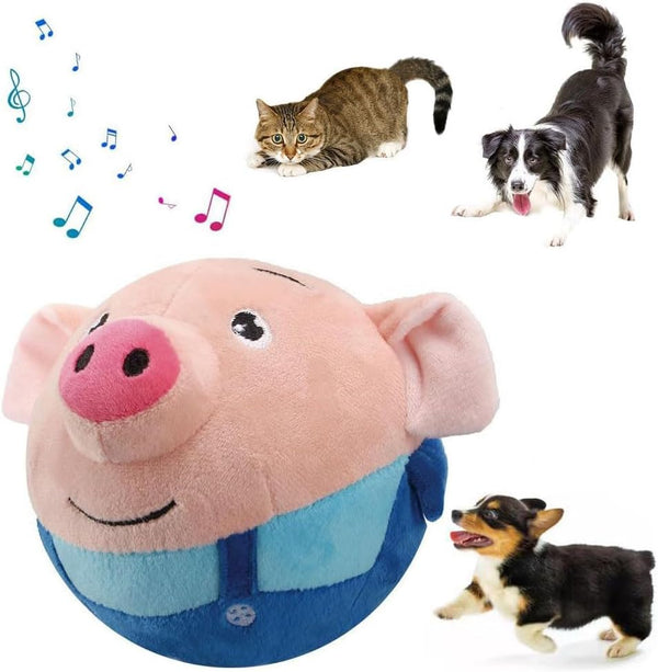 Active Moving Pet Plush Interactive Dog Toys